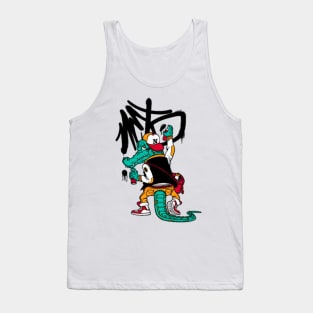 Crocodile Graffiti Tank Top